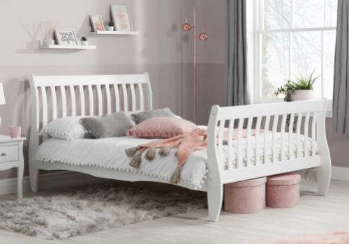 Birlea Belford 4ft Small Double White Wooden Bed Frame