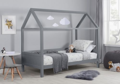 Birlea Home 3ft Single Grey Wooden Bed Frame