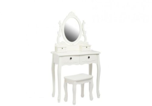 LPD Antoinette Dressing Table Set In White