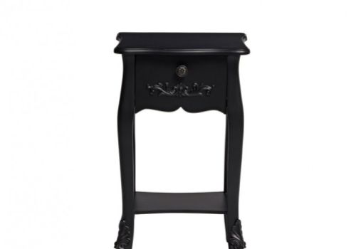 LPD Antoinette 1 Drawer Bedside Table In Black