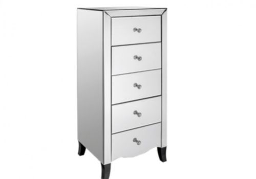 LPD Valentina Mirrored 5 Drawer Chest