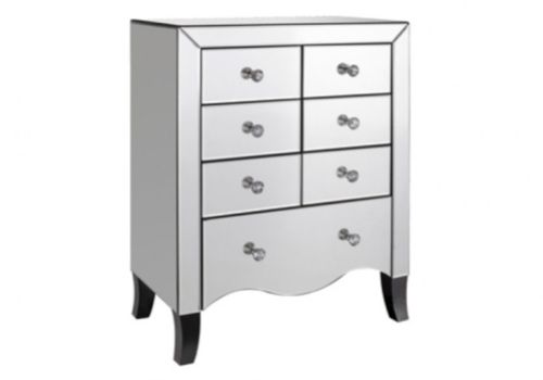 LPD Valentina Mirrored 7 Drawer Chest