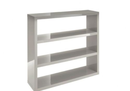 LPD Puro Bookcase In Stone Gloss