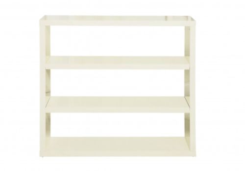 LPD Puro Bookcase In Cream Gloss