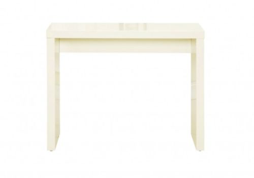 LPD Puro Console Table In Cream Gloss