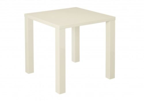 LPD Puro Small Dining Table In Cream Gloss