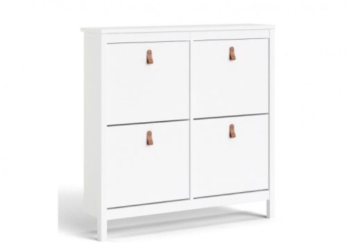 FTG Barcelona Shoe Cabinet In White