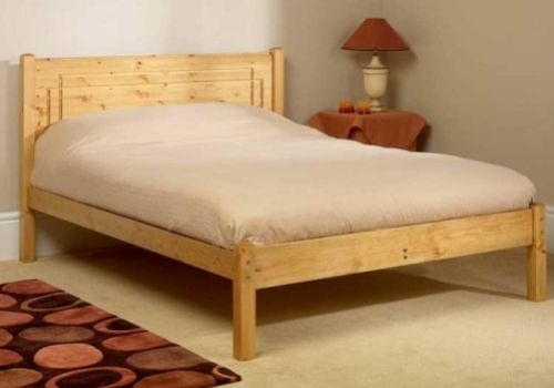 Friendship Mill Vegas Low Foot End 4ft6 Double Pine Wooden Bed Frame