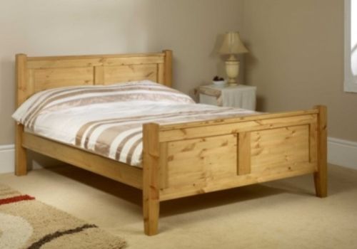 Friendship Mill Coniston High Foot End 4ft Small Double Pine Wooden Bed Frame