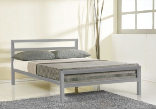 Metal Beds Eaton 4ft6 (135cm) Double Contract Grey Metal Bed Frame