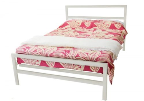 Metal Beds Eaton 3ft (90cm) Single Contract Ivory Metal Bed Frame