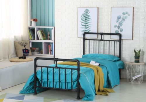 Metal Beds Pippa 3ft Single Black Metal Bed Frame