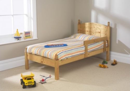 Friendship Mill Football 2ft6 Small Single Pine Wooden Bed Frame