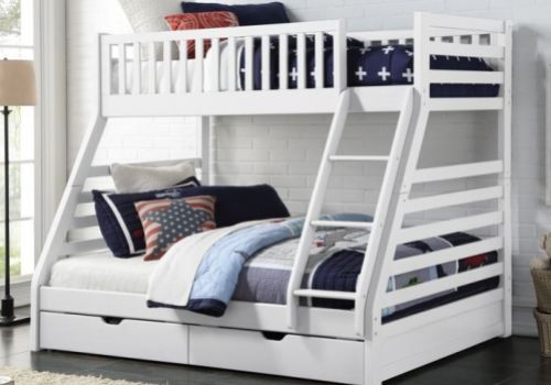 Sweet Dreams States Triple Sleeper Bunk Bed In White