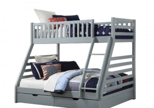 Sweet Dreams States Triple Sleeper Bunk Bed In Grey