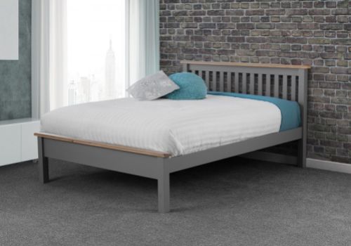 Sweet Dreams Newman 5ft Kingsize Grey Wooden Bed Frame