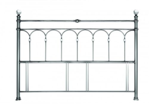 Bentley Designs Krystal 6ft Super Kingsize Antique Nickel Metal Headboard