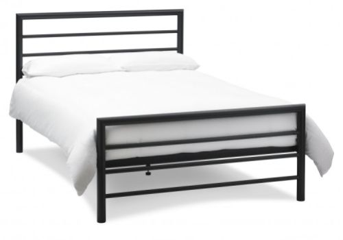 Bentley Designs Urban 4ft Small Double Matt Black Metal Bed Frame