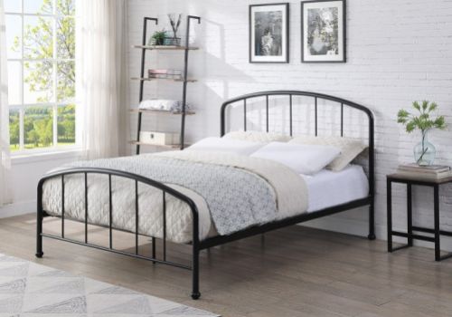 Sleep Design Belmont 4ft6 Double Black Metal Bed Frame