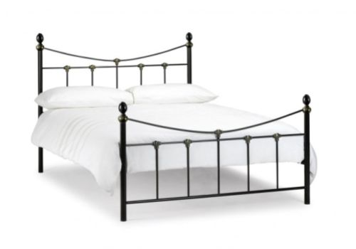 Julian Bowen Rebecca 4ft6 Double Black Metal Bed Frame