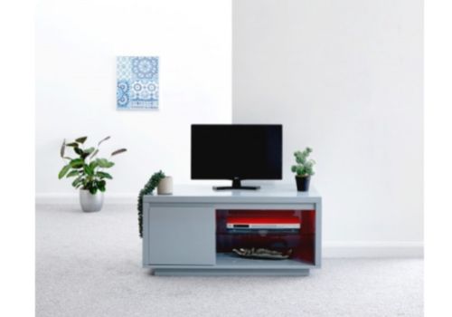 GFW Polar Grey Gloss LED TV Unit