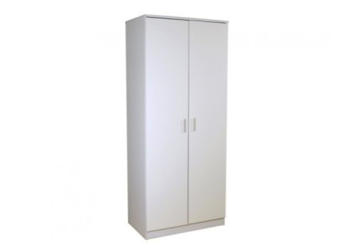 GFW Ottawa 2 Door Wardrobe in White and White Gloss