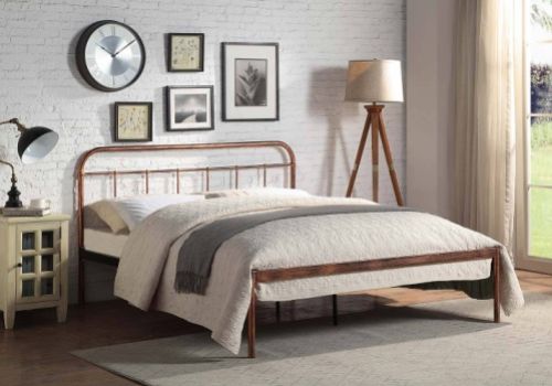 Sleep Design Bourton 4ft6 Double Copper Finish Metal Bed Frame