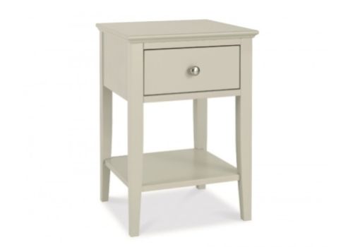 Bentley Designs Ashby Soft Grey 1 Drawer Bedside