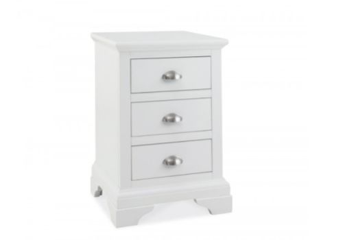 Bentley Designs Hampstead White 3 Drawer Nightstand