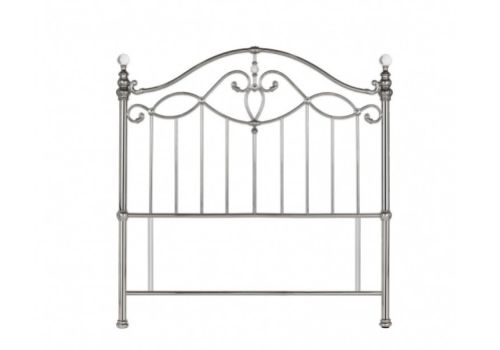 STORE CLEARANCE Bentley Elena 5ft Kingsize Shiny Nickel Metal Headboard