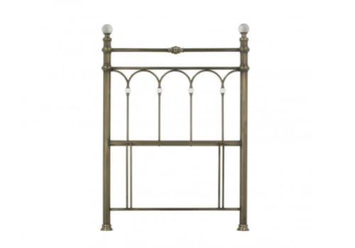 Bentley Designs Krystal 3ft Single Antique Brass Finish Metal Headboard