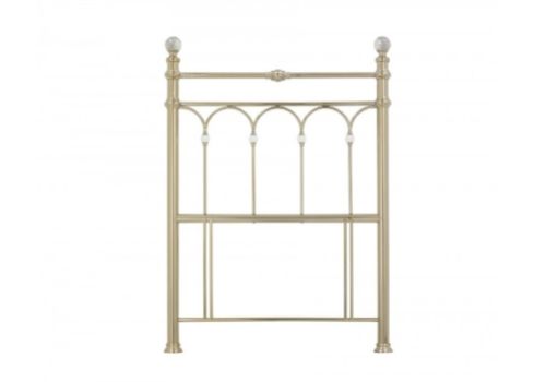 Bentley Designs Krystal 3ft Single Champagne Brass Finish Metal Headboard