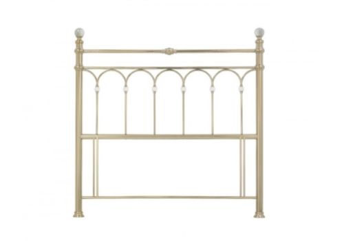 Bentley Designs Krystal 5ft Kingsize Champagne Brass Finish Metal Headboard