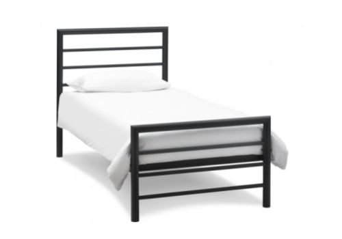 Bentley Designs Urban 3ft Single Matt Black Metal Bed Frame
