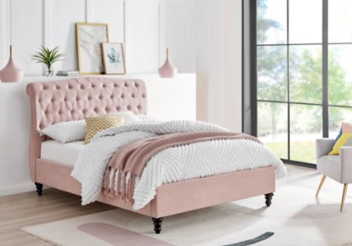 Limelight Rosa 3ft Single Pink Fabric Bed Frame