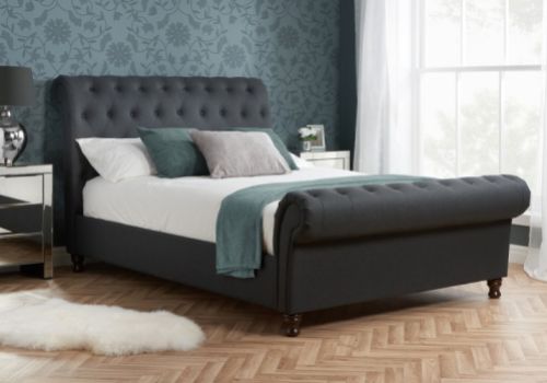 Birlea Castello 6ft Super Kingsize Charcoal Fabric Bed Frame