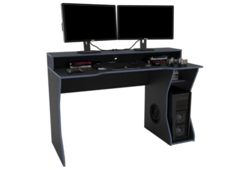 Birlea Enzo Black And Blue Gaming Desk