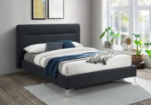 Birlea Finn 4ft6 Double Charcoal Fabric Bed Frame