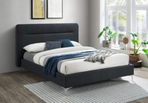 Birlea Finn 5ft Kingsize Charcoal Fabric Bed Frame