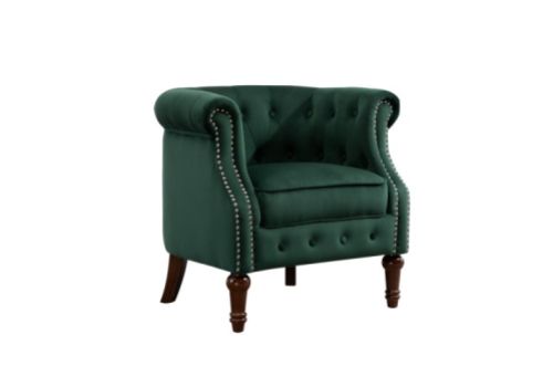 Birlea Freya Chair In Green Fabric