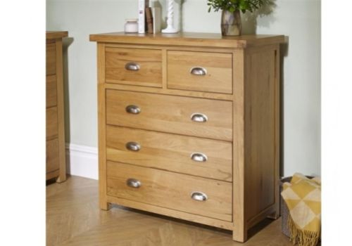 Birlea Woburn Oak 3 Plus 2 Drawer Chest