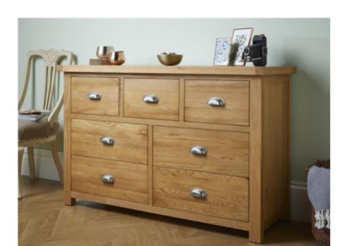 Birlea Woburn Oak 4 Plus 3 Drawer Chest