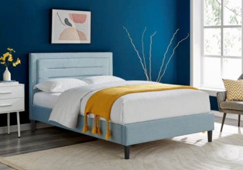 Limelight Picasso 3ft Single Duck Egg Blue Fabric Bed Frame