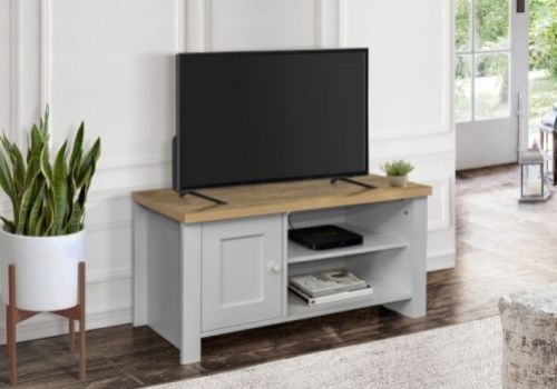 Birlea Highgate Grey And Oak Finish Small TV Unit