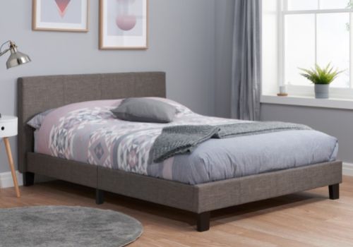 Birlea Berlin 5ft Kingsize Grey Fabric Bed Frame