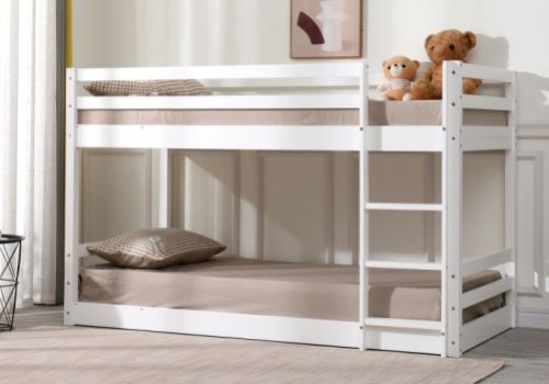 Flair Furnishings Spark Low Bunk Bed In White