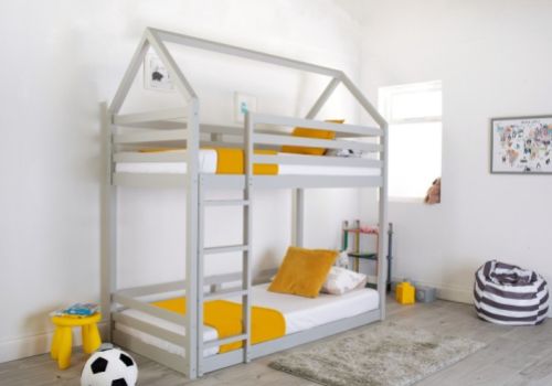 Flair Furnishings Play House Bunk Bed In Grey