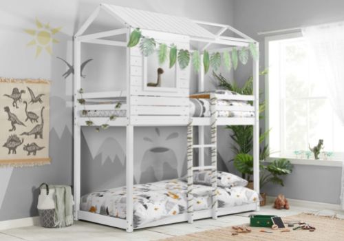 Birlea Adventure 3ft Single White Wooden Bunk Bed