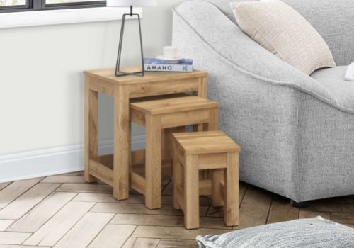 Birlea Compton Oak Finish Nest Of Tables