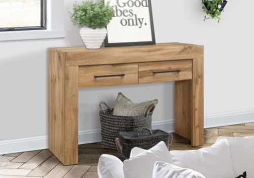 Birlea Compton Oak Finish 2 Drawer Console Table